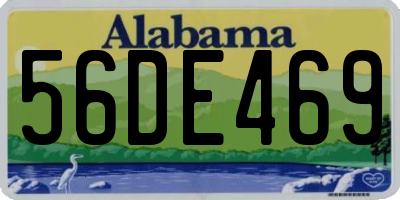 AL license plate 56DE469