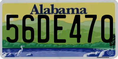 AL license plate 56DE470