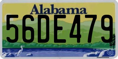 AL license plate 56DE479