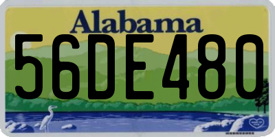 AL license plate 56DE480