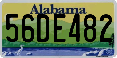 AL license plate 56DE482