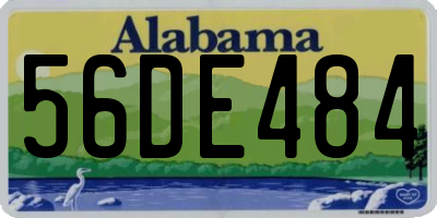 AL license plate 56DE484