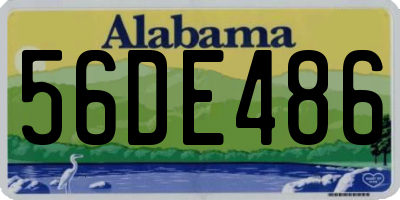 AL license plate 56DE486