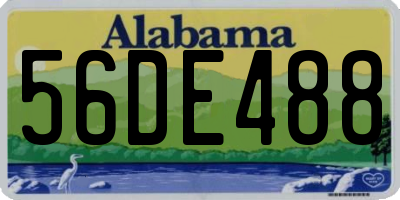 AL license plate 56DE488