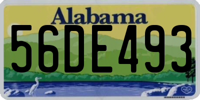 AL license plate 56DE493