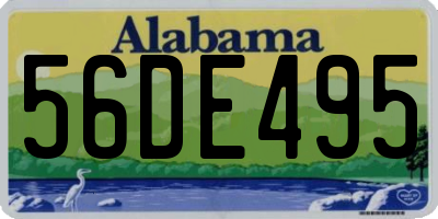 AL license plate 56DE495
