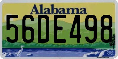 AL license plate 56DE498