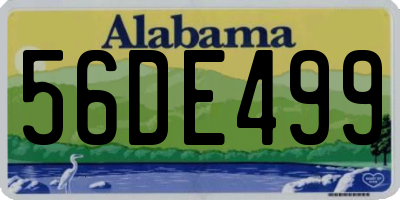 AL license plate 56DE499
