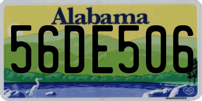 AL license plate 56DE506