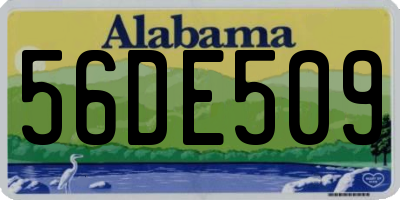 AL license plate 56DE509