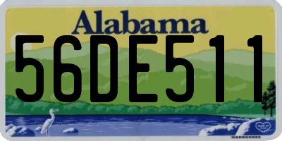 AL license plate 56DE511