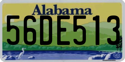 AL license plate 56DE513