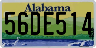AL license plate 56DE514