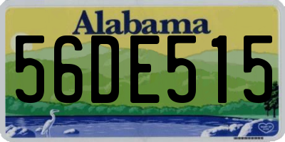 AL license plate 56DE515