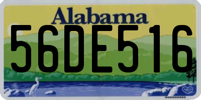 AL license plate 56DE516