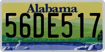 AL license plate 56DE517