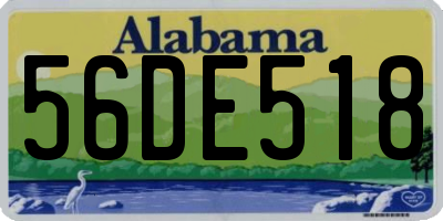 AL license plate 56DE518