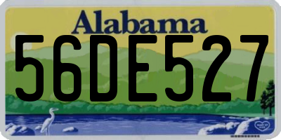 AL license plate 56DE527