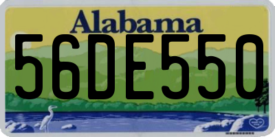AL license plate 56DE550