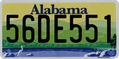 AL license plate 56DE551