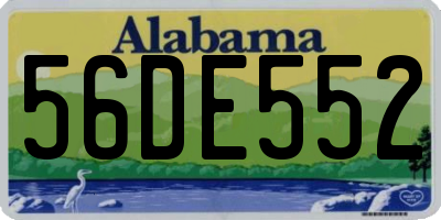 AL license plate 56DE552