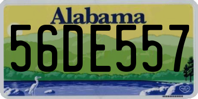 AL license plate 56DE557