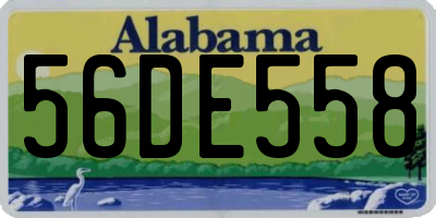 AL license plate 56DE558