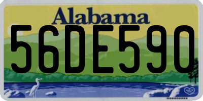 AL license plate 56DE590