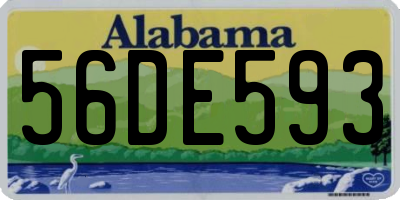 AL license plate 56DE593