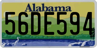AL license plate 56DE594