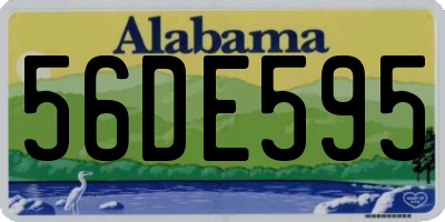 AL license plate 56DE595