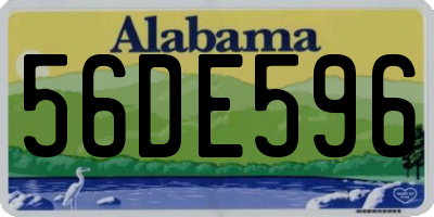 AL license plate 56DE596