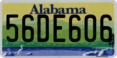 AL license plate 56DE606