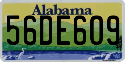 AL license plate 56DE609