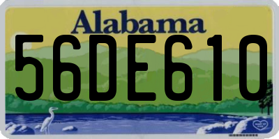 AL license plate 56DE610