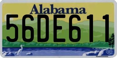 AL license plate 56DE611