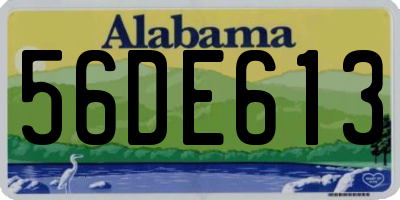 AL license plate 56DE613