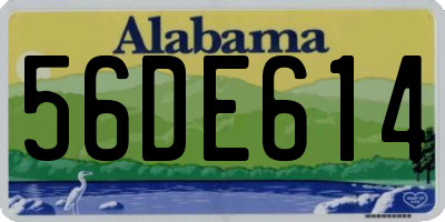 AL license plate 56DE614