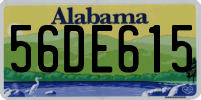 AL license plate 56DE615