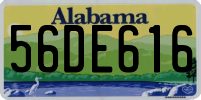 AL license plate 56DE616