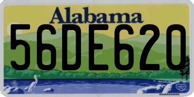AL license plate 56DE620