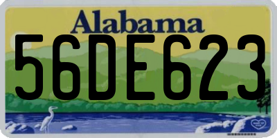 AL license plate 56DE623
