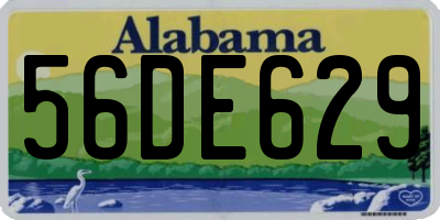 AL license plate 56DE629