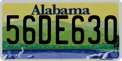 AL license plate 56DE630
