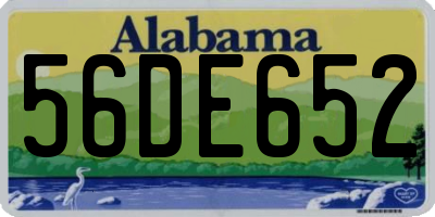 AL license plate 56DE652