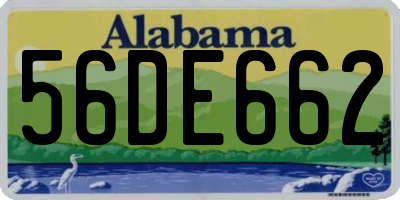 AL license plate 56DE662