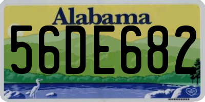 AL license plate 56DE682