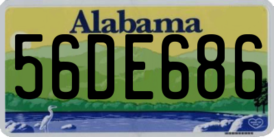 AL license plate 56DE686