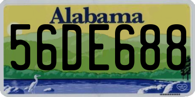 AL license plate 56DE688