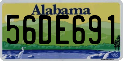 AL license plate 56DE691